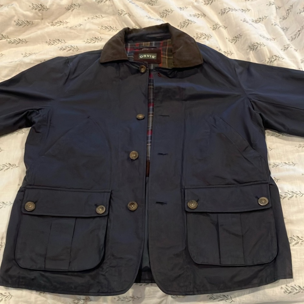 Orvis Coat- men’s large - navy blue